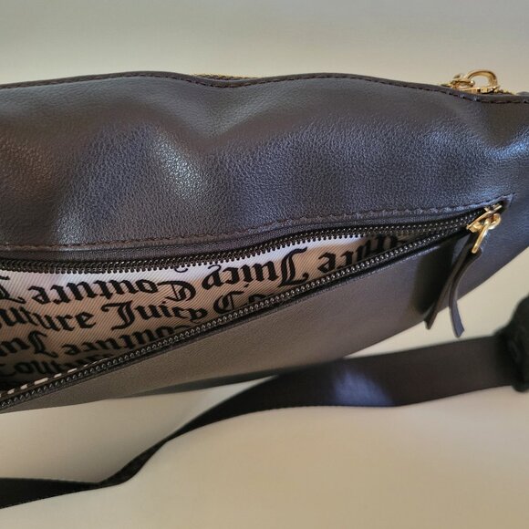 Juicy Couture Queen of Everything Fanny Pack Sling Crossbody Pink Blush Brown - Picture 4 of 7